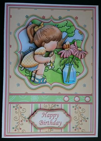 Hello Bumblebee Card Topper & Decoupage by Sue Soules