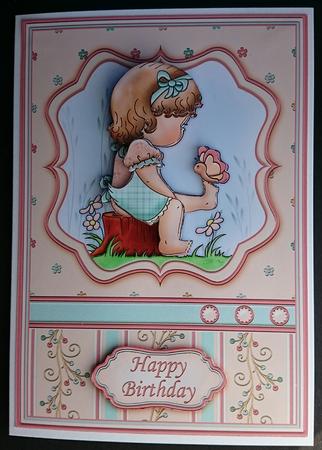 Hello Butterfly Topper and Decoupage by Sue Soules