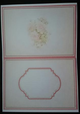 Insert for Vintage Peach Roses by Sue Soules