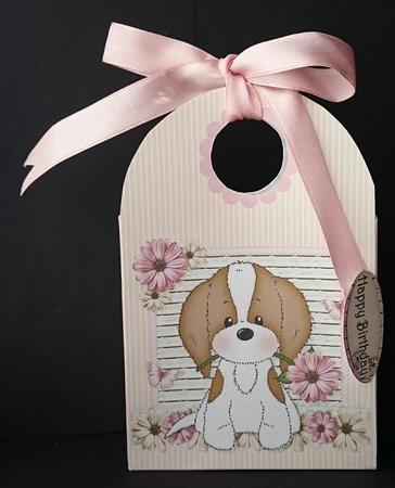 Charlie with Flower Large Gift Bag by Sue Soules