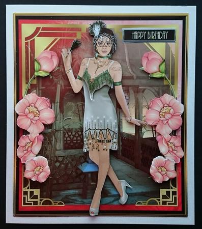 Stunning Flapper Lady No27 Mini Kit by Sue Soules
