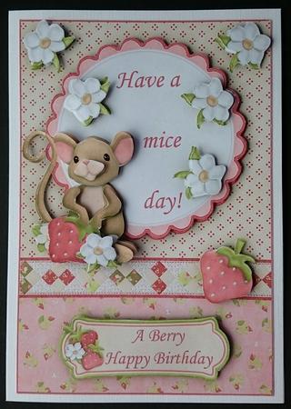 Have a Mice Day Topper or Aperture and Decoupage by Sue Soules