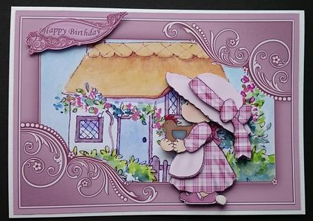 My Little Cottage Topper and Decoupage by Sue Soules