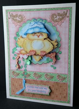 A Little Bird Told Me Topper & Decoupage by Sue Soules