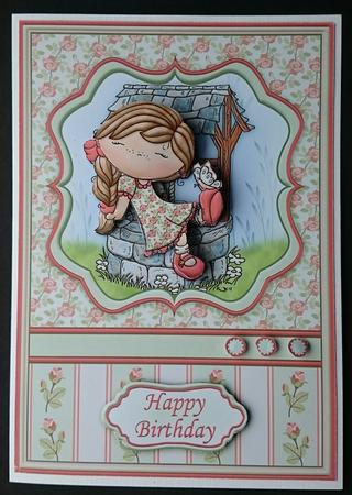 Butterfly Izzy Birthday or Mother's Day Topper & Decoupage by Sue Soules