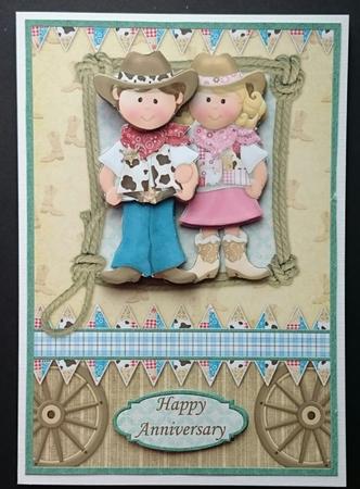 Hoedown Barn Dance Country Dancing Topper & Decoupage by Sue Soules