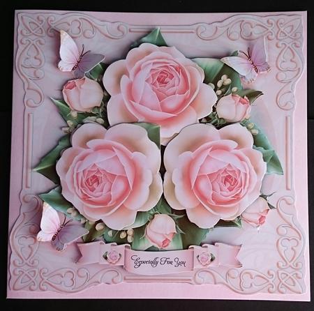 Soft Vintage Roses Card Mini Kit2 by Sue Soules
