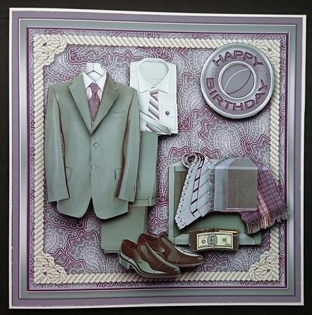 Clothes for Males 8in x 8in Decoupage Mini Kit by Sue Soules