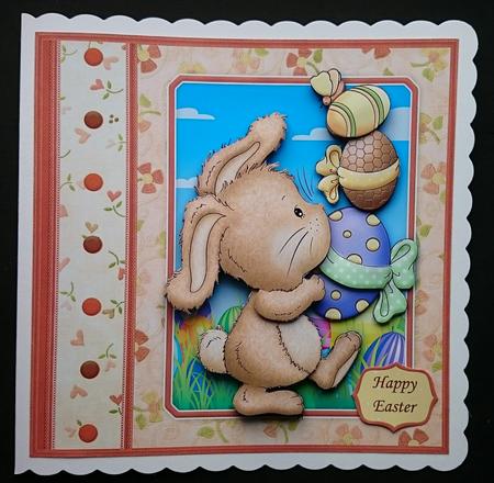 Easter Eggstravaganza Easter Bunny & Eggs Decoupage Mini Kit by Sue Soules