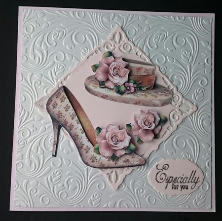 Golden Rose Shoe and Hat by Sue Soules