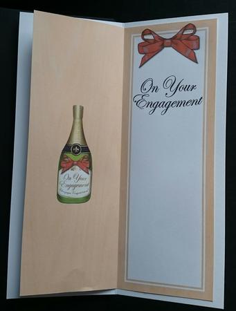 Large Dl Engagement Champers in a Box Insert by Sue Soules