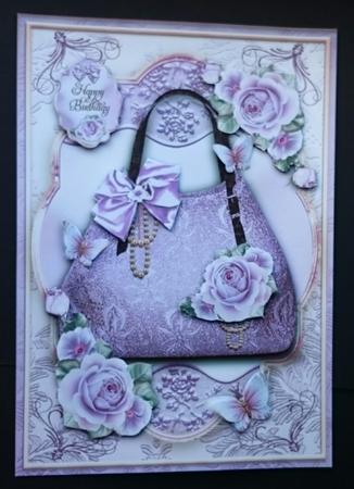 Violet Handbag for Mother Card Mini Kit by Sue Soules