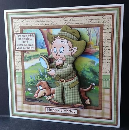 Old & Clueless Join the Club 8x8 Decoupage Mini Kit by Sue Soules
