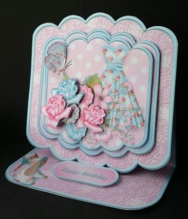 Dressed for Spring - Stacked Layer Easel Card Mini Kit by Sue Soules