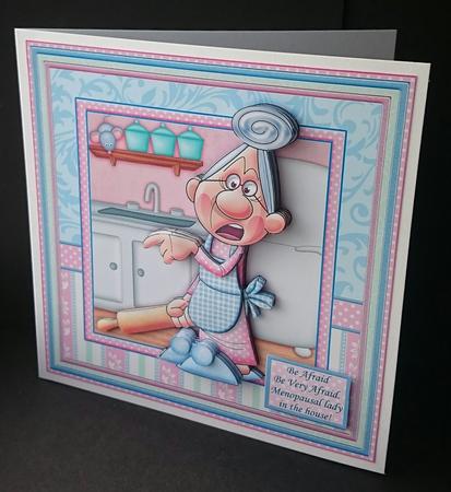 Be Afraid Very Afraid Menopausal Lady in the House Mini Kit by Sue Soules