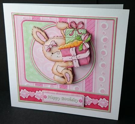 Hands Off the Carrot! Birthday Topper & Decoupage by Sue Soules