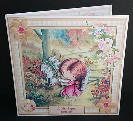 Snowdrop Daisy Card Topper & Decoupage by Sue Soules