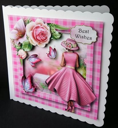 Floral & Flutters - Pink Beauty by Sue Soules