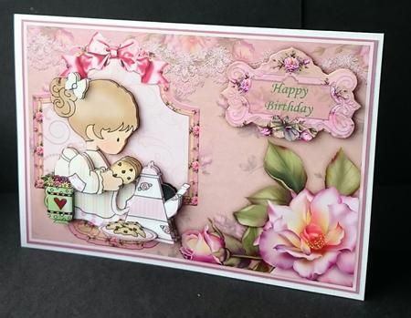 Tea and Roses Topper and Decoupage by Sue Soules