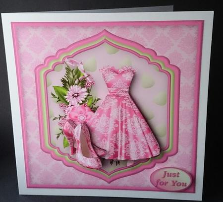 Best Frock - Shaped Layers Card Mini Kit by Sue Soules