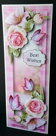 Floral & Flutters Large Dl - Roses & Lilies by Sue Soules
