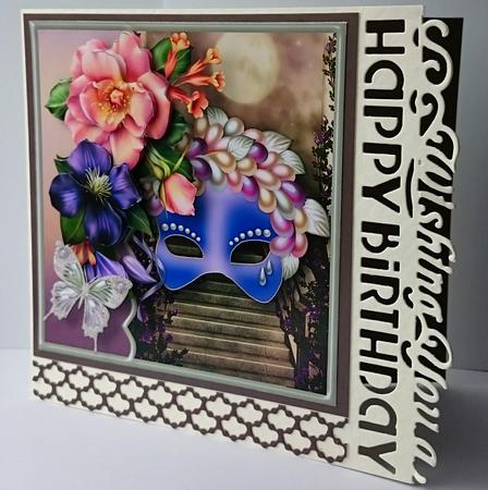 The Masked Ball Card Front by Sue Soules