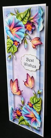 Floral & Flutters Large Dl - Morning Glory by Sue Soules