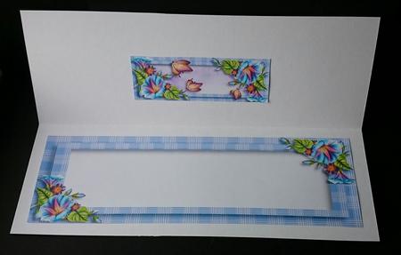 Floral & Flutters Large Dl - Morning Glory Insert by Sue Soules
