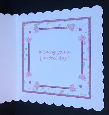 Pink Daisy Purrfect Day Insert by Sue Soules