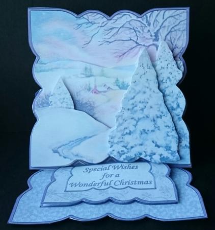 Winter Wonderland Easel Card Kit & Decoupage by Sue Soules