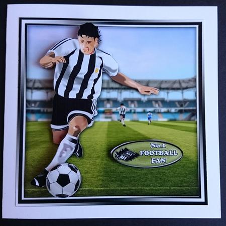 Football Crazy Black by Sue Soules