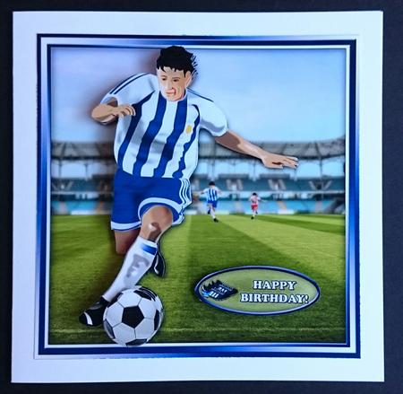 Football Crazy Blue by Sue Soules
