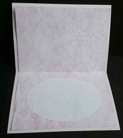 Fancy Pink and White Snowflake Insert by Sue Soules