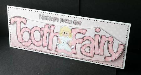 Large Dl Tooth Fairy Quick Card & 3D Decoupage by Sue Soules