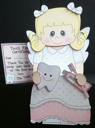 3D on the Shelf Card Kit - Cute Little Tooth Fairy by Sue Soules