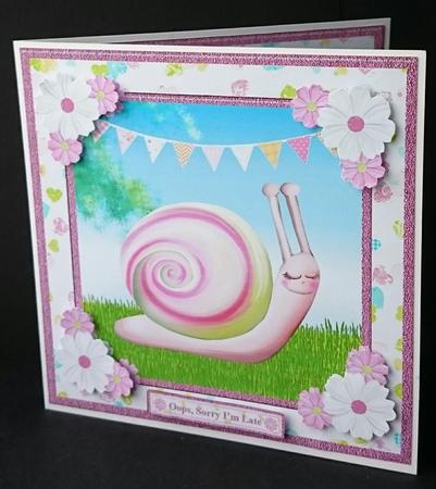 Sweet Snail New Home / Belated Birthday Card by Sue Soules