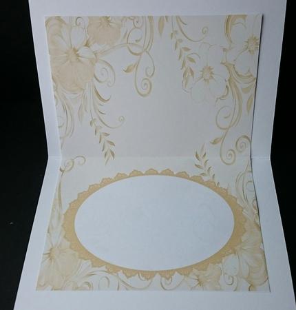 Cream Floral Insert, with Lace by Sue Soules