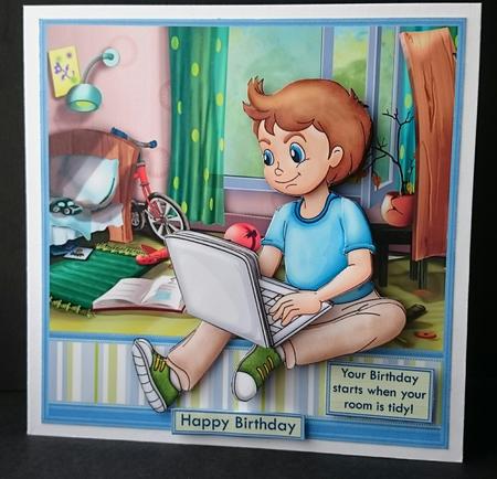 Your Birthday Starts When You Room is Tidy Boys Mini Kit by Sue Soules