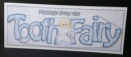 Large Dl Tooth Fairy Quick Card & 3D Decoupage by Sue Soules