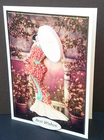 Oriental Lady Topper with Decoupage by Sue Soules