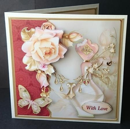 Perfume and Roses Card Front by Sue Soules