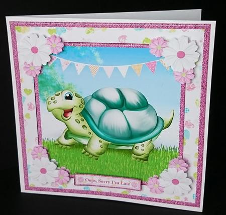 Sweet Tortoise New Home / Belated Birthday Card by Sue Soules