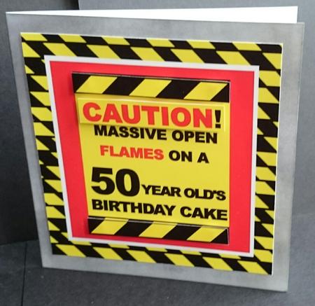 Caution Birthday Cake Flames - 50 by Sue Soules