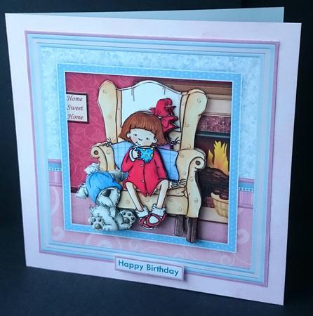Cocoa Time Birthday Retirement Get Well 8x8 Mini Kit by Sue Soules