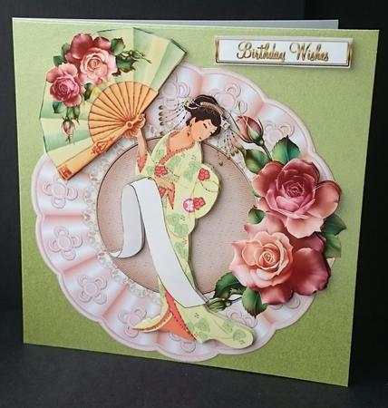 Japanese Lady with Fan by Sue Soules