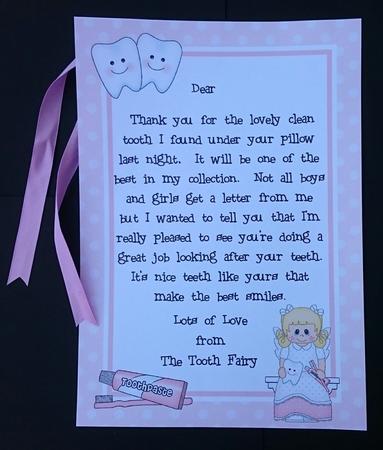 A4 Letter from the Tooth Fairy by Sue Soules