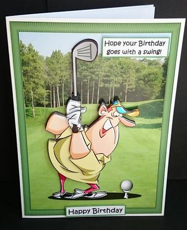Birthday Golf Swing by Sue Soules