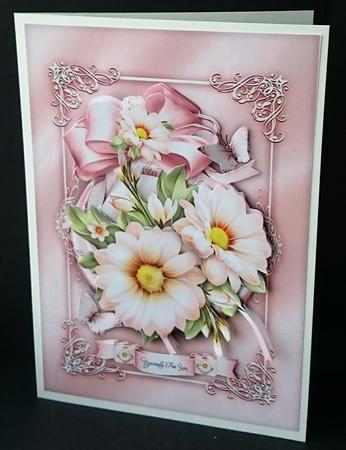 Cream and White Vintage Flowers by Sue Soules