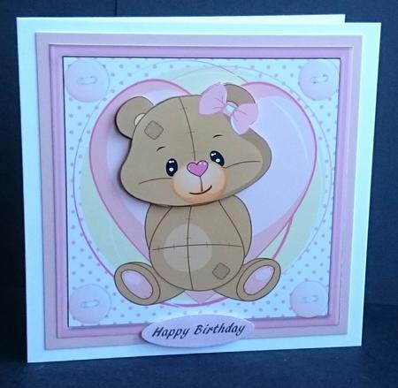 Adorable Cutie Teddy Bear  by Sue Soules