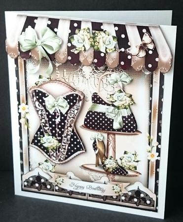 Boutique Shaped Card Polka Dot Mini Kit by Sue Soules